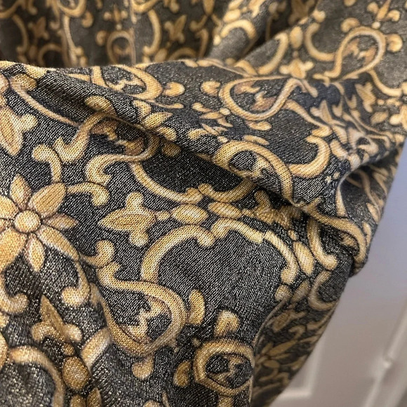 J. McLaughlin Metallic Scroll Print Knit Dress size M - Picture 6 of 6